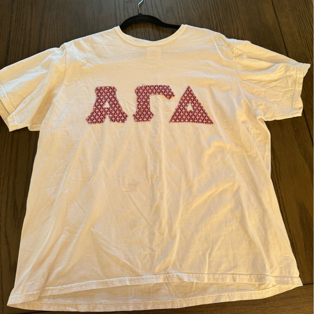 Embroidered Alpha Gamma Delta T-Shirt | AGD | ΑΓΔ